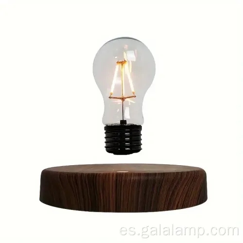 Lámpara de mesa de bombilla levitante con carga inalámbrica